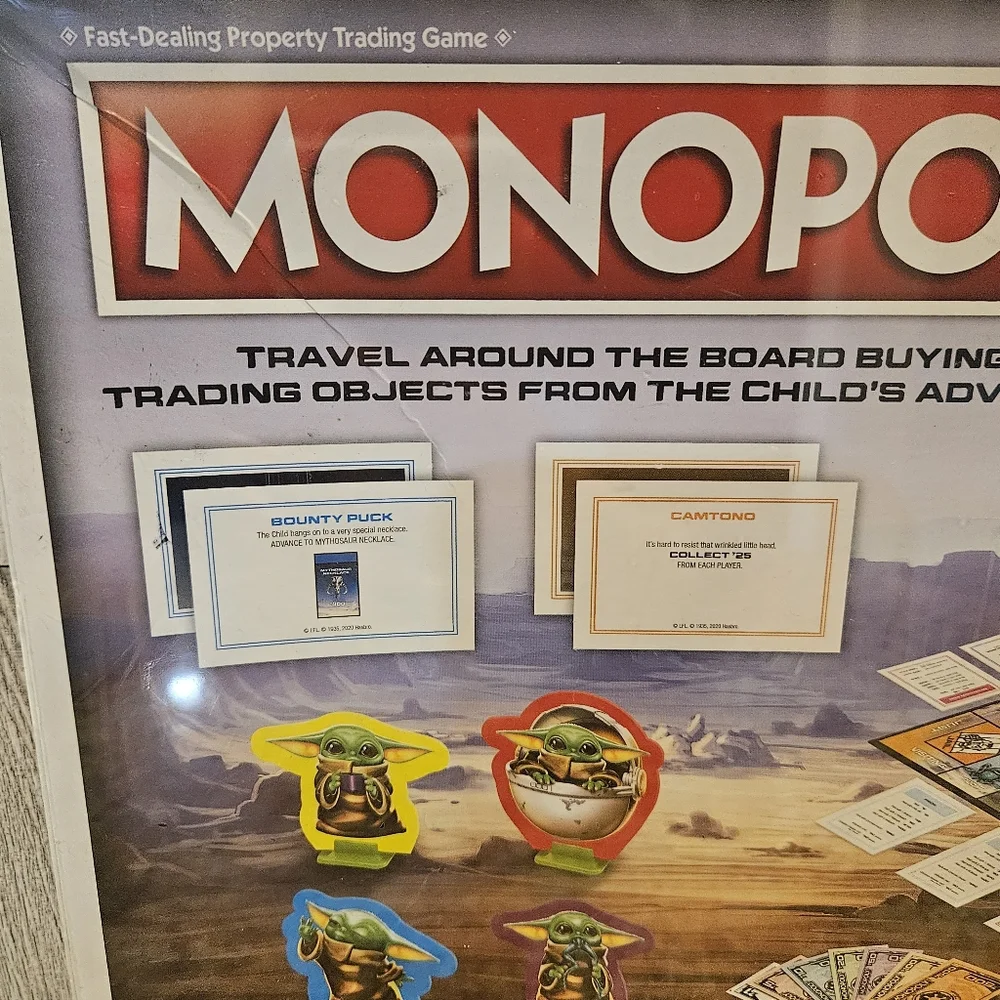Star Wars The Mandalorian Monopoly Board Game SEALED Complete - Picture 7 of 16